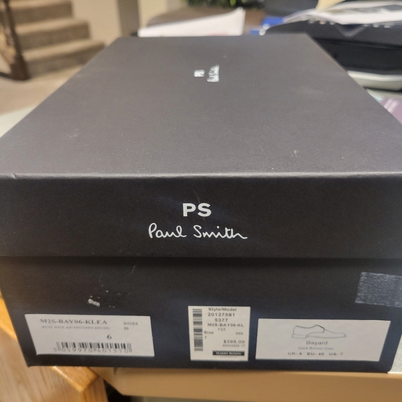 NEW Paul Smith 7US 6UK dark brown - Picture 4 of 10